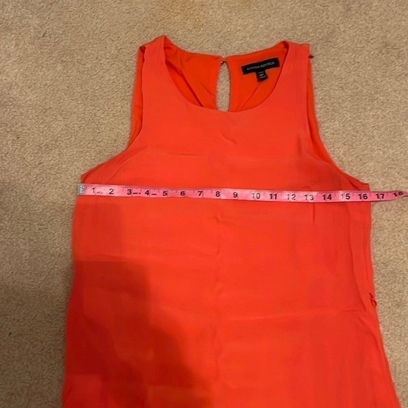 BANANA Republic Orange Mini Dress with Detachable Belt and Ruffled Hem - Picture 5 of 8